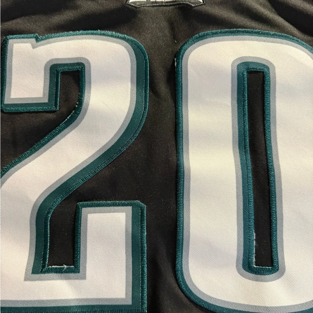 Nike kids Philadelphia Eagles black embroidered jersey of legend Brian Dawkins